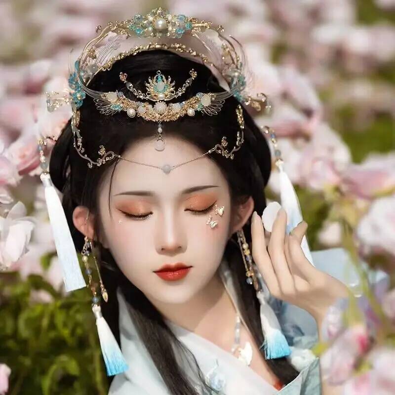 Vintage Fashion In Chinese - Chinese Hanfu Hair Crown Women Traditional