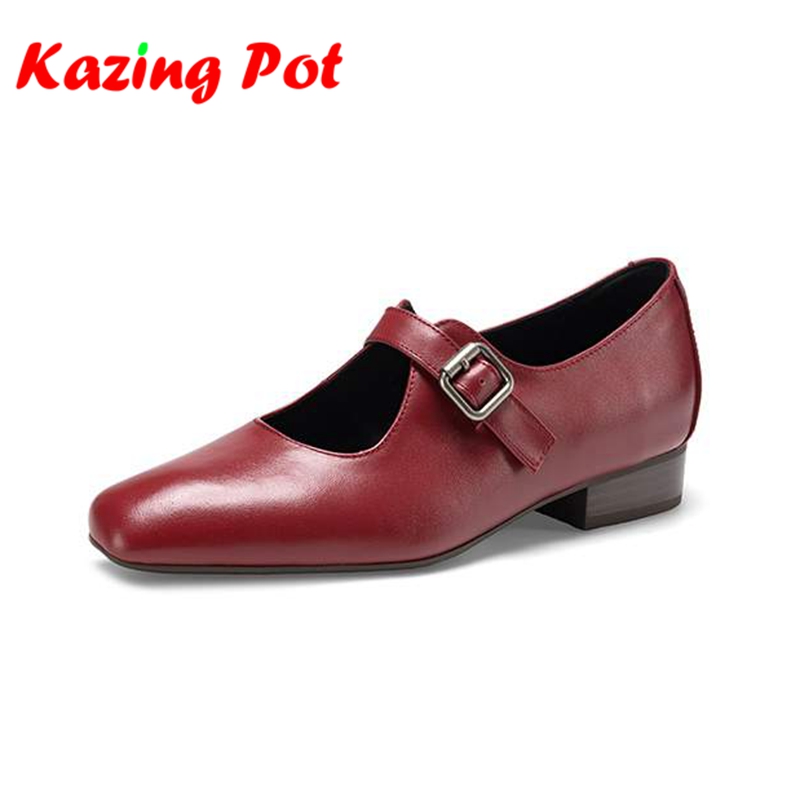 Vintage Style Women Fashion - Krazing Pot Full Grain Leather Round