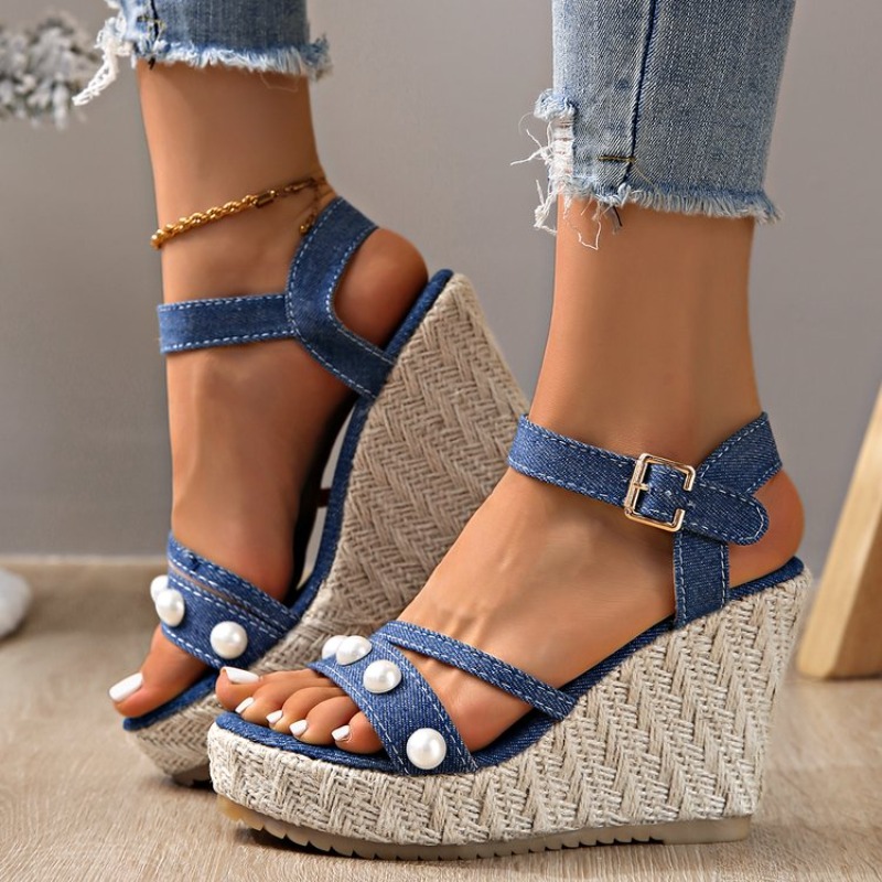 Vintage Fashion Outfit - Women's Fish Mouth Open Toe Vintage