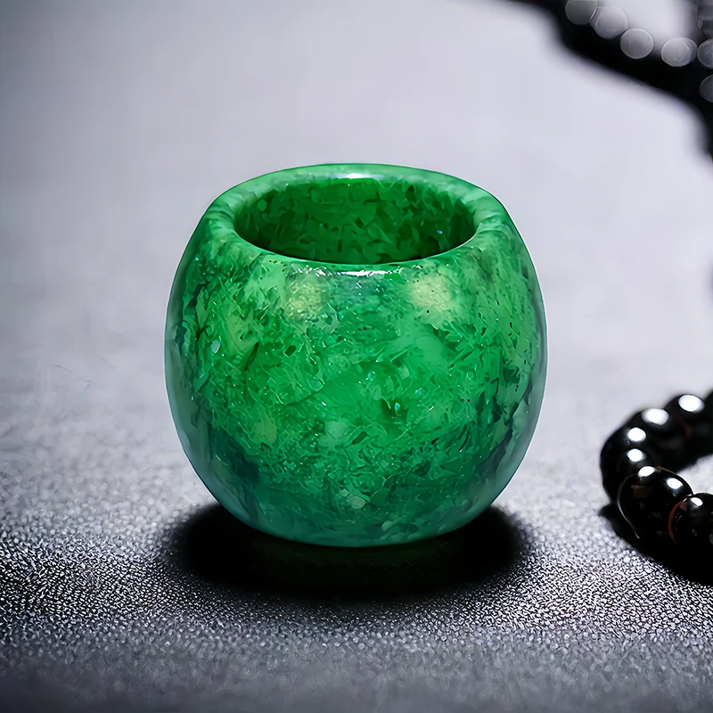 22mm Green Real Jade Rings for - Vintage Fashion Outfit ulasan dan harga