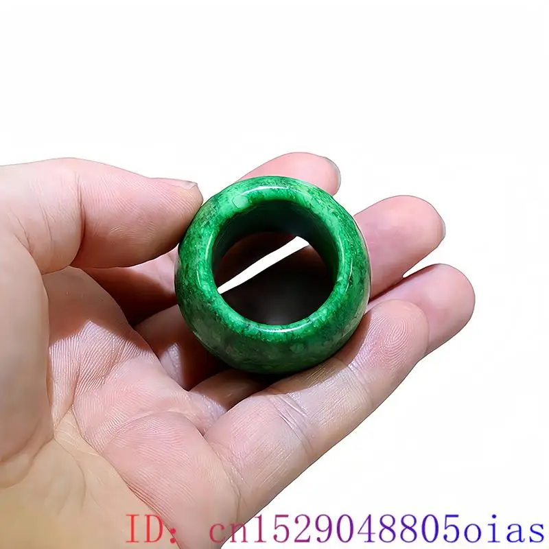 22mm Green Real Jade Rings for - Vintage Fashion Outfit ulasan dan harga