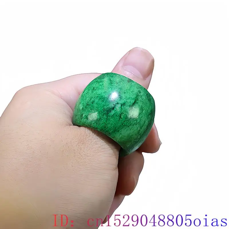 22mm Green Real Jade Rings for - Vintage Fashion Outfit ulasan dan harga