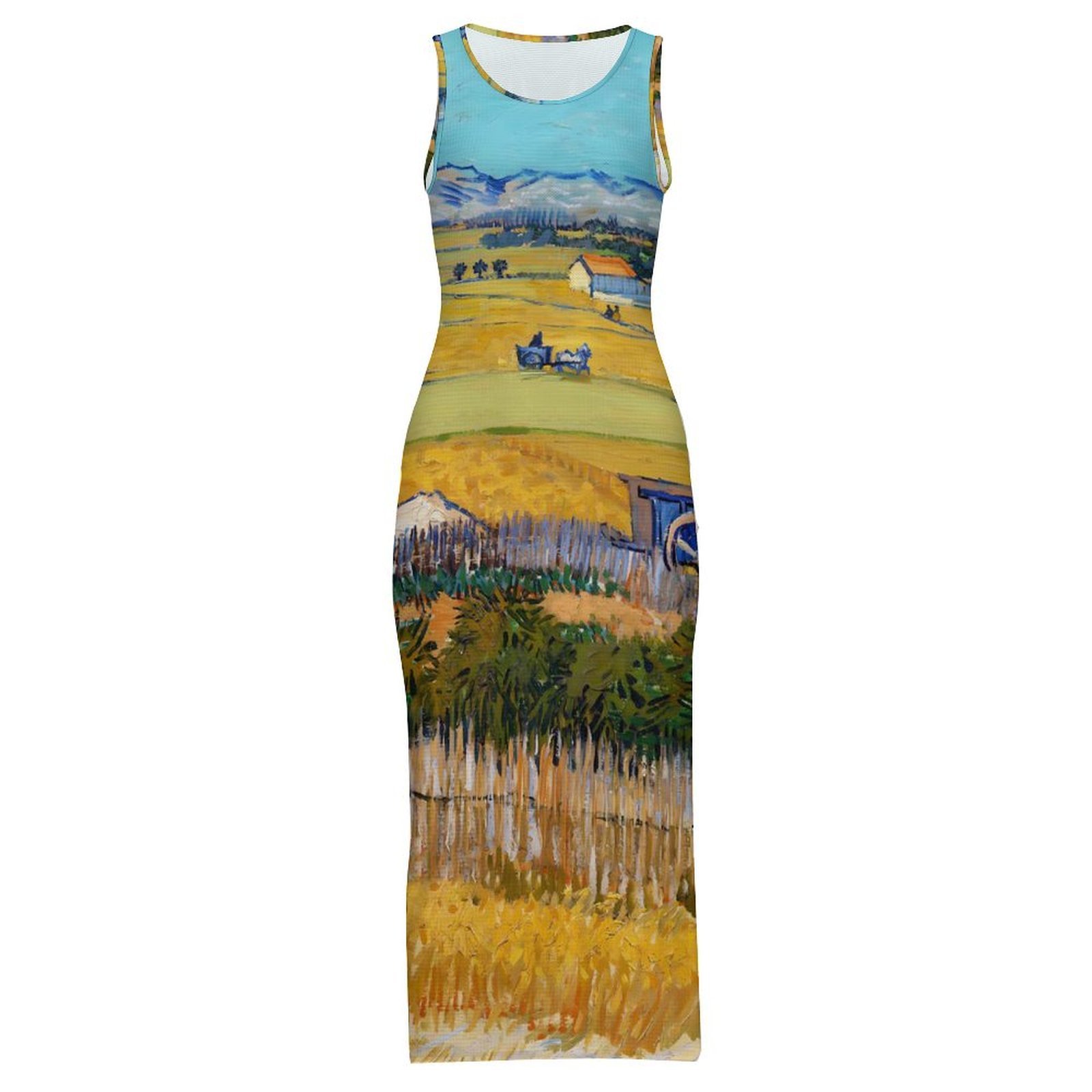 Van Gogh Bodycon Dress Summer  - Vintage Fashion La ulasan dan harga