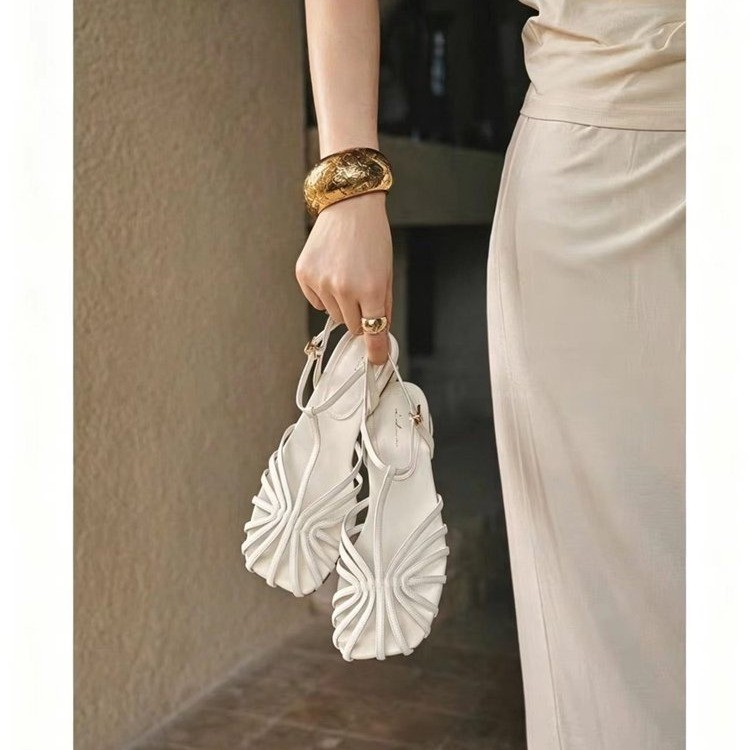 French-style Vintage Woven Toe - Vintage Style Women Fashion ulasan dan harga