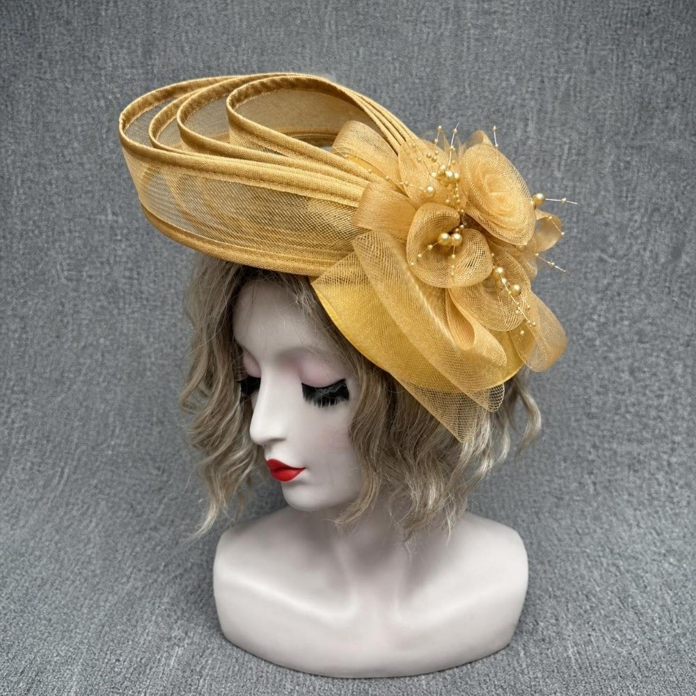 Durable Sinamay Women Fascinat - Vintage Fashion Hats ulasan dan harga