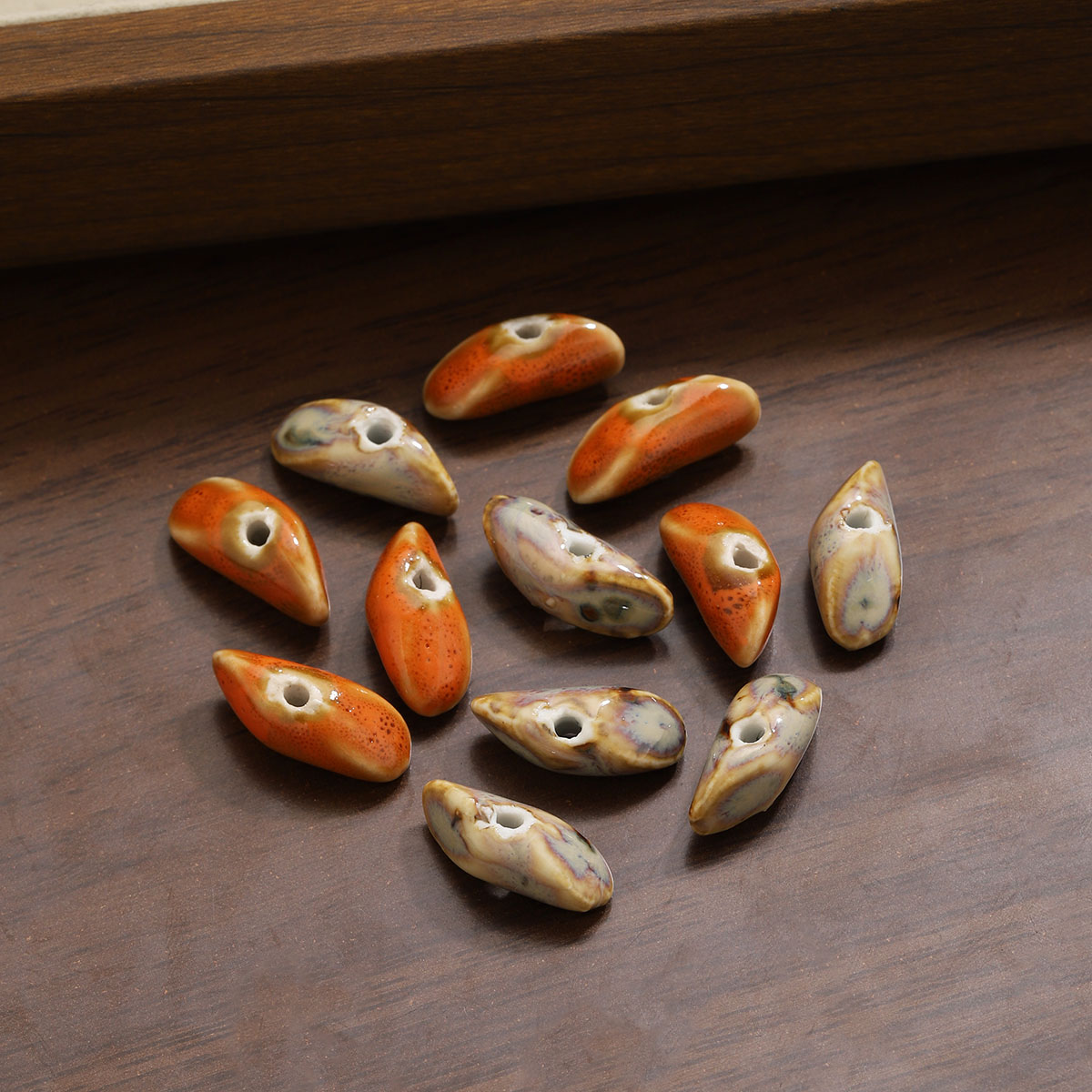 10/20pcs Pottery Ceramic Beads - Vintage Fashion Wholesale ulasan dan harga
