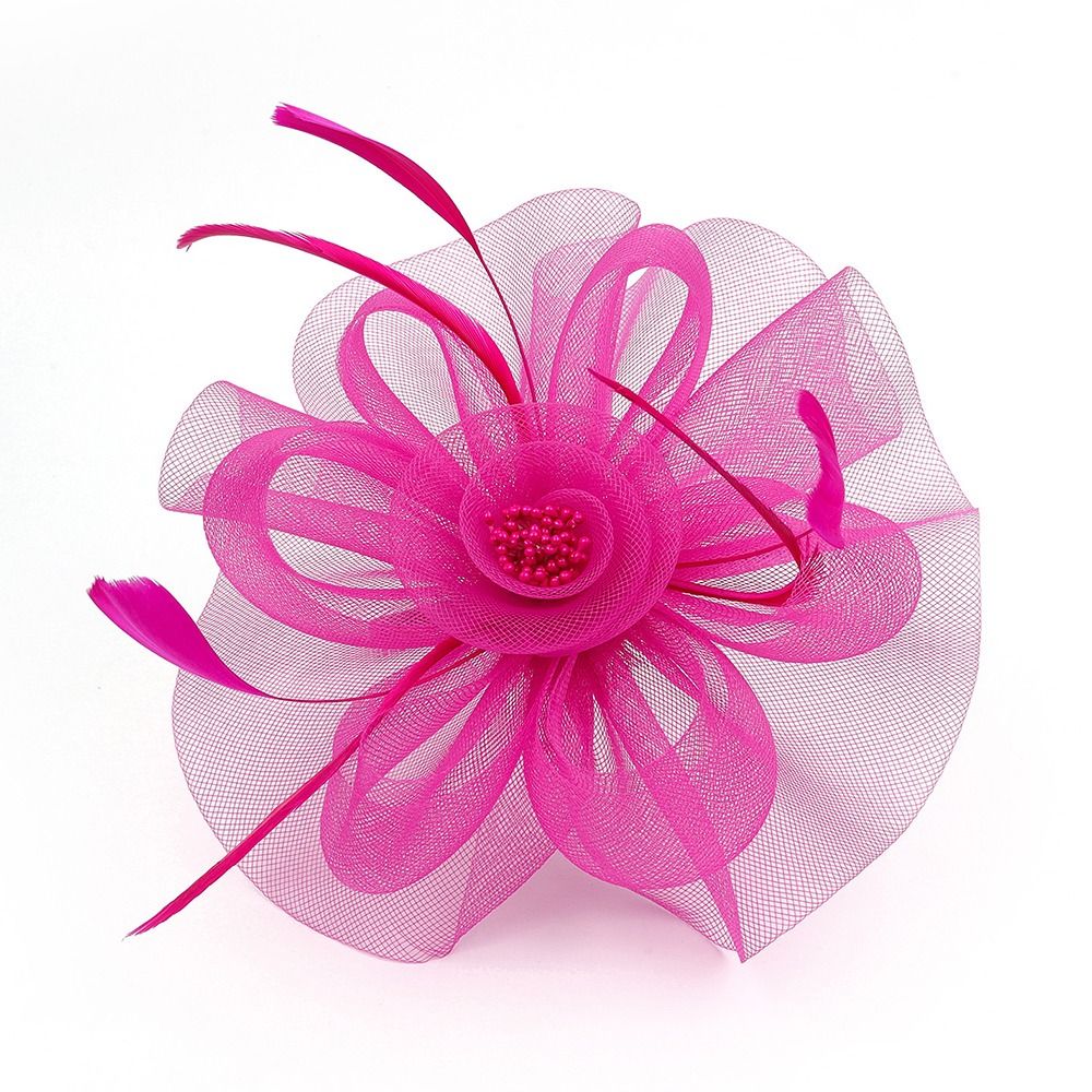 Feathers Ribbon Fascinator Hat - Vintage Fashion Hats ulasan dan harga