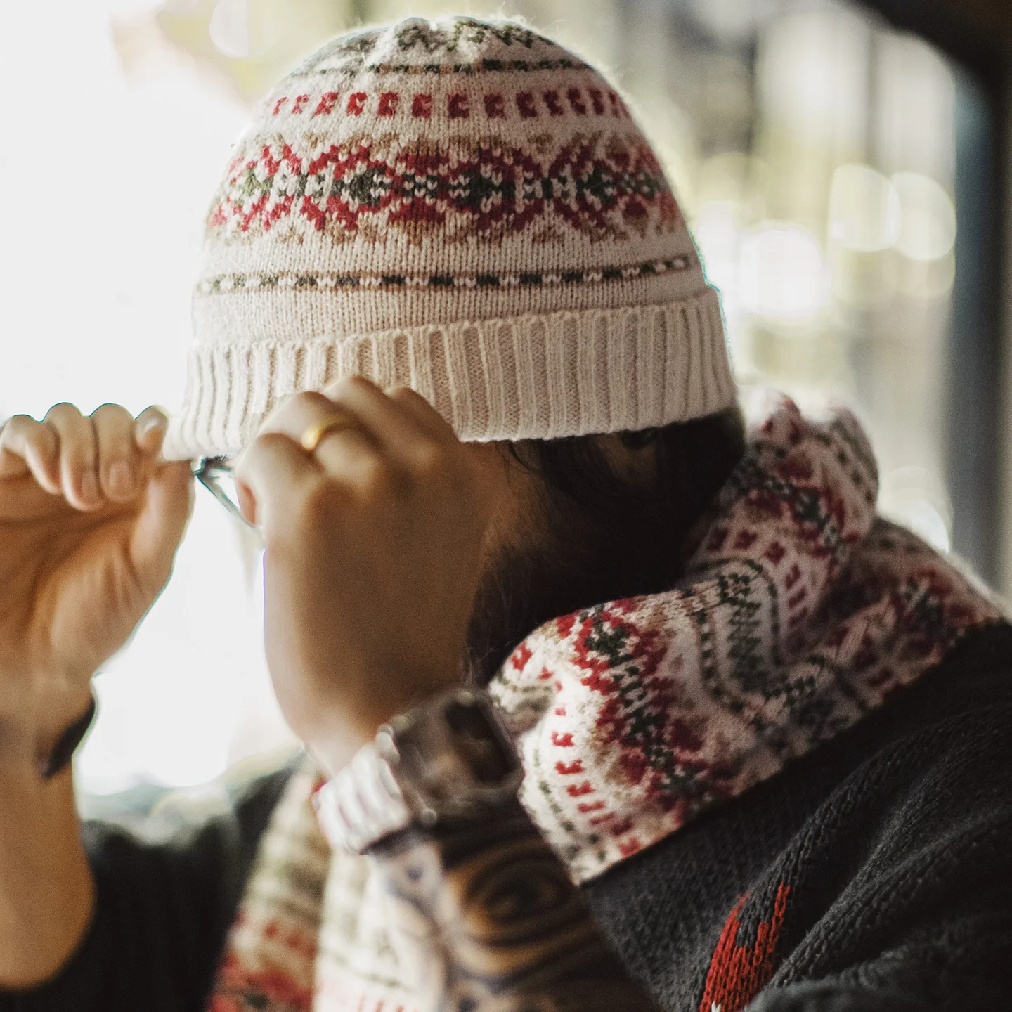 Maden Unisex Vintage Fair Isle - Vintage Fashion Hats ulasan dan harga