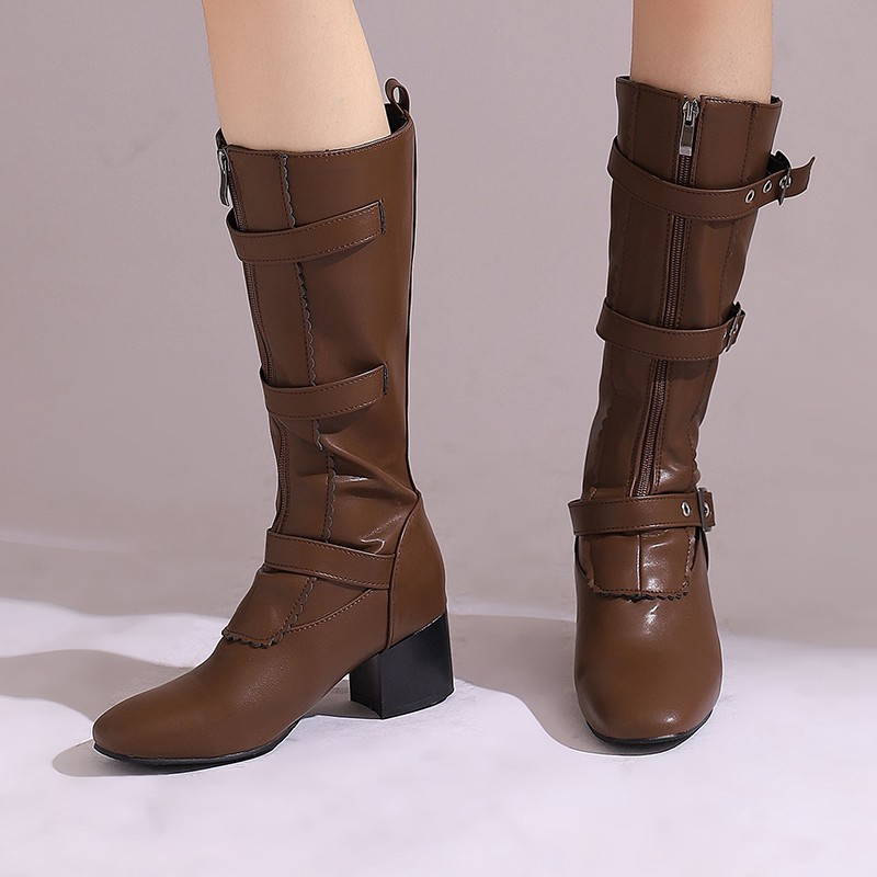 Girseaby Fashion Brown Black W - Vintage Style Women Fashion ulasan dan harga