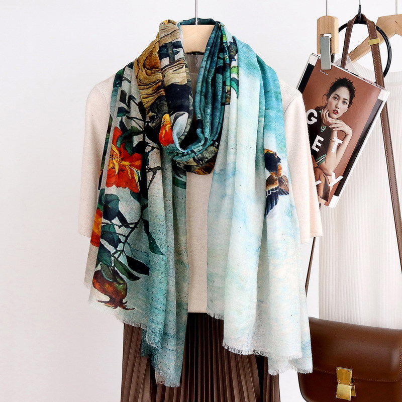 Winsleter-Women 100%Wool Elega - Vintage Fashion In Chinese ulasan dan harga