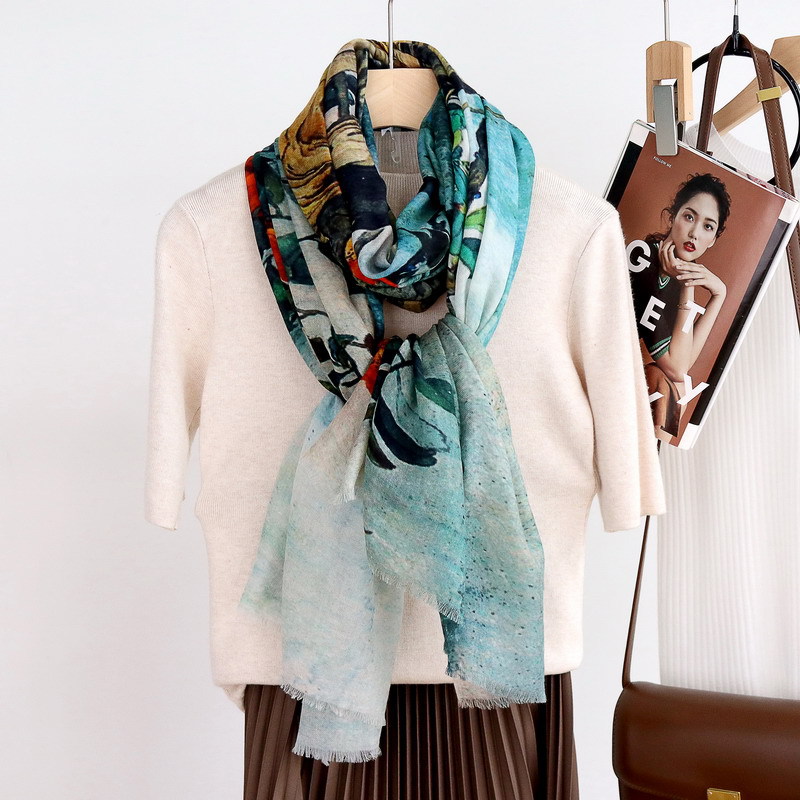 Winsleter-Women 100%Wool Elega - Vintage Fashion In Chinese ulasan dan harga