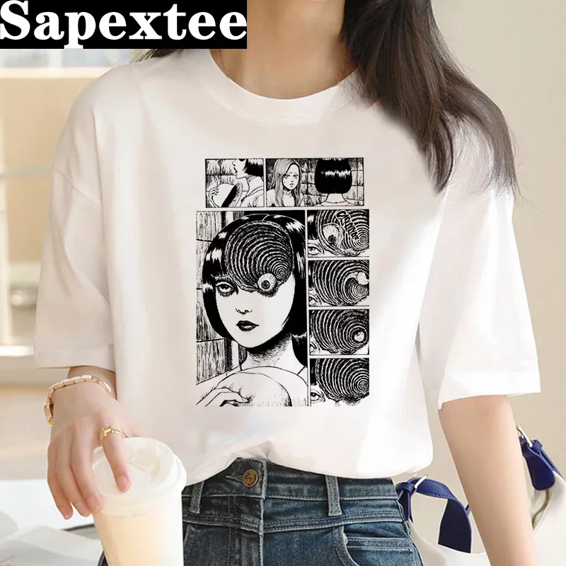 junji ito t-shirt women haraju - Tie Dye Shirt Vintage ulasan dan harga
