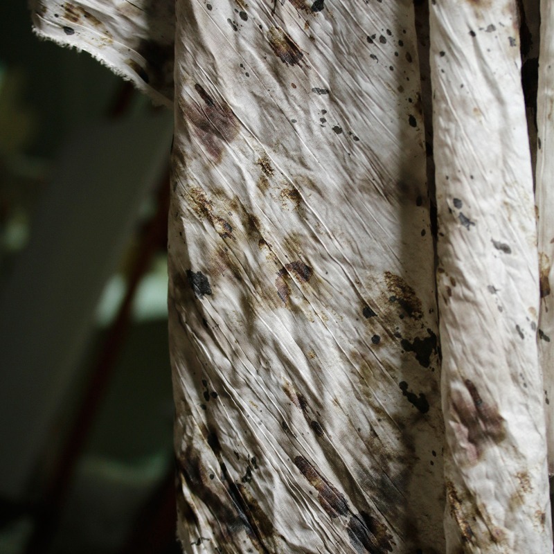 Distressed Textured Cotton Fab - Tie Dye Shirt Vintage ulasan dan harga