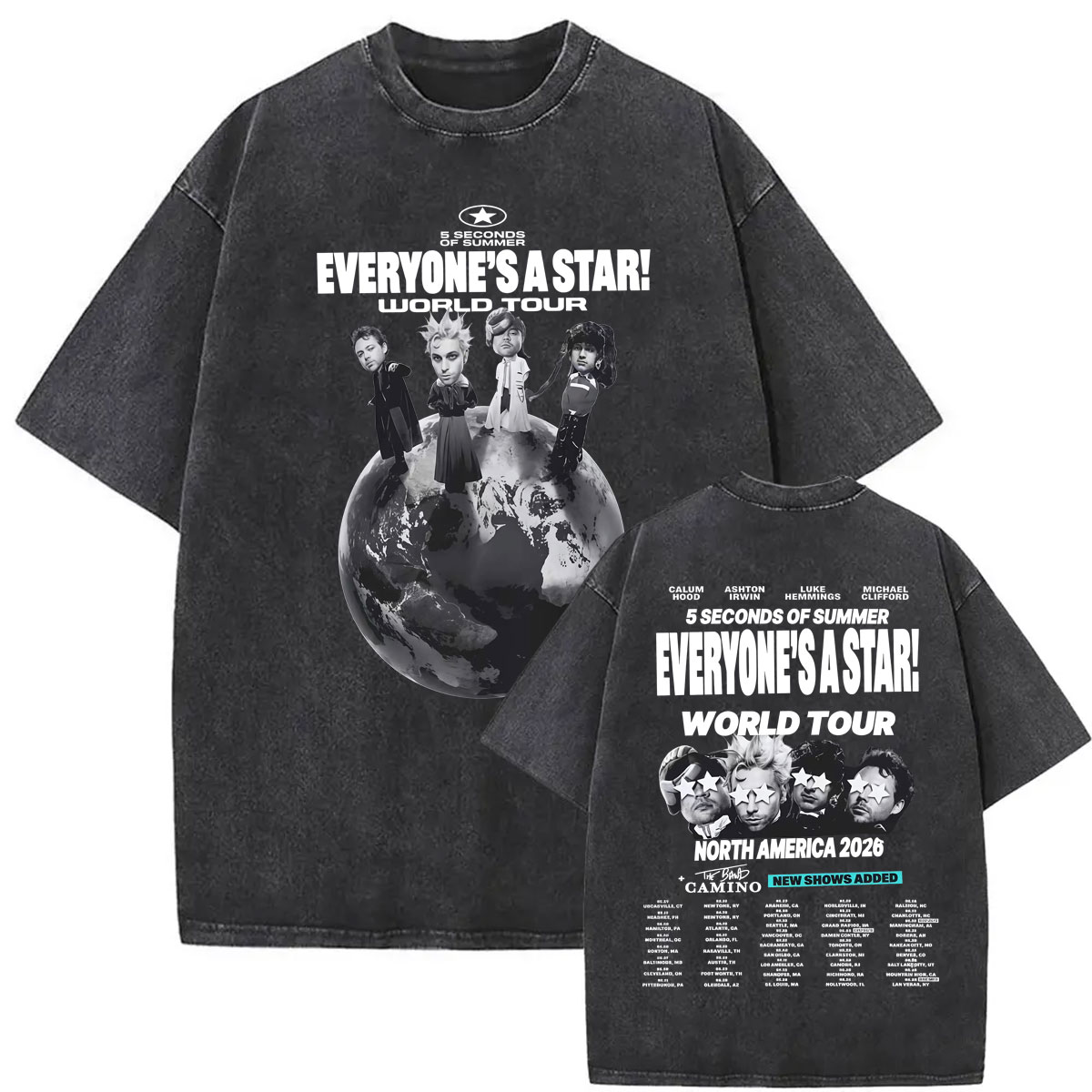 Vintage Washed 5 Seconds of Su - Vintage Fashion World ulasan dan harga