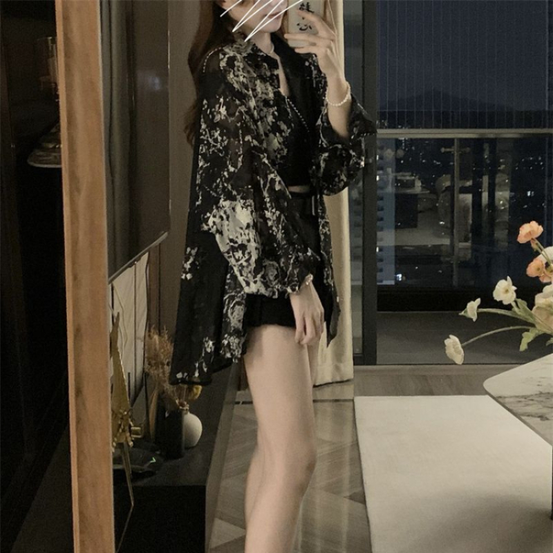 2025 Long Sleeve Shirts Women  - Tie Dye Shirt Vintage ulasan dan harga
