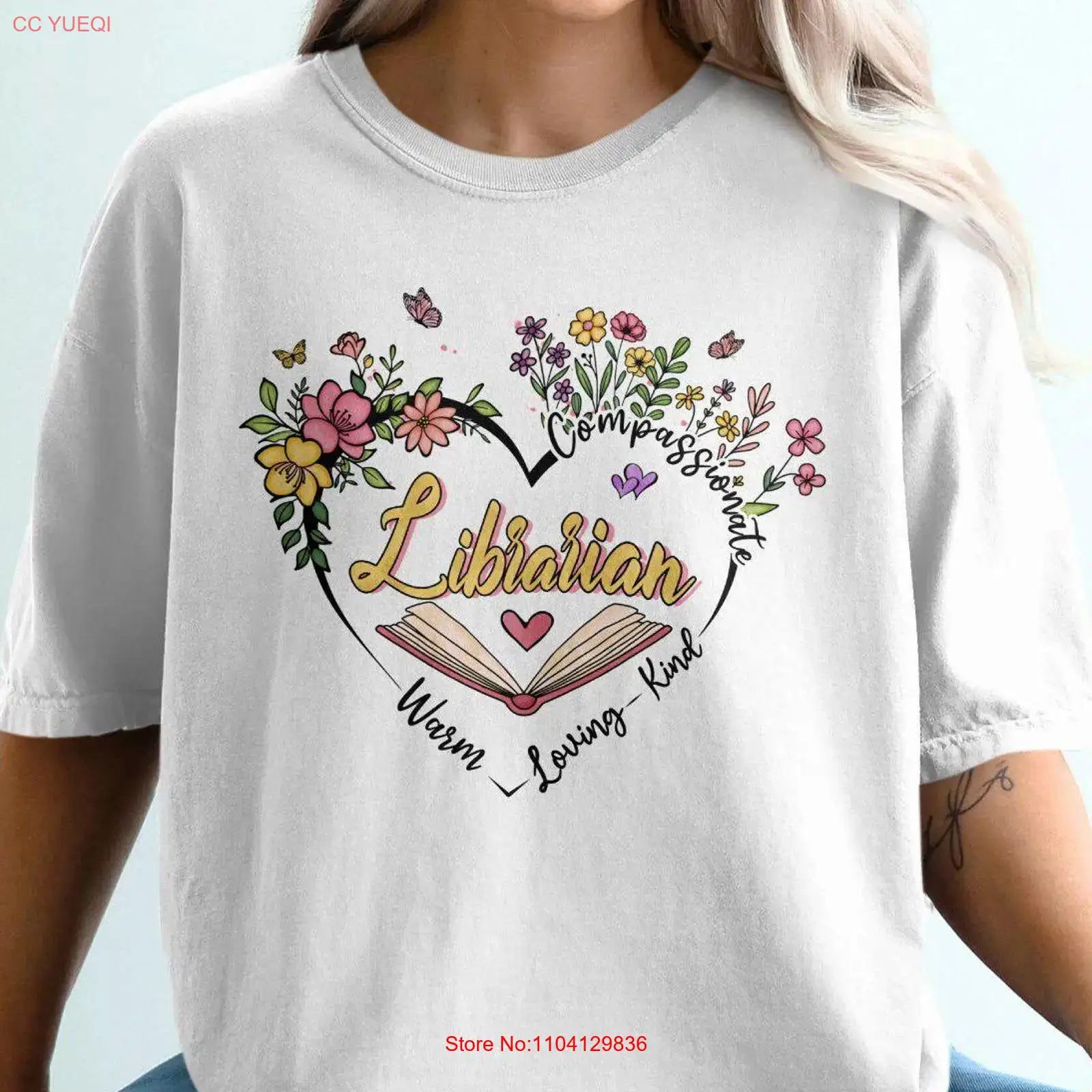 Librarian T Shirt Library Love - Vintage Fashion Library ulasan dan harga