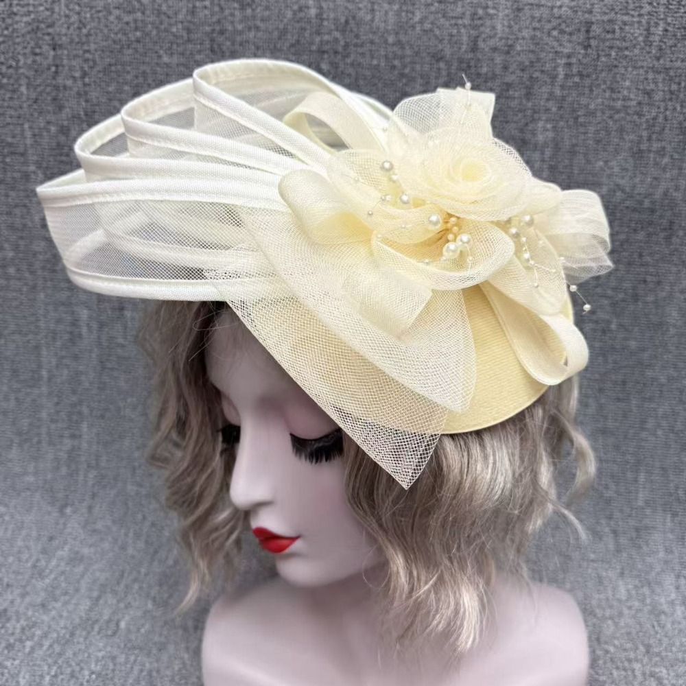 New Sinamay Women Fascinator H - Vintage Fashion Hats ulasan dan harga