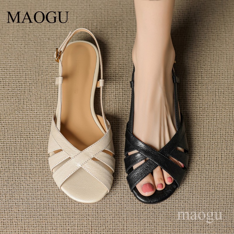 Women's Slingback Sandals Roun - Vintage Style Women Fashion ulasan dan harga