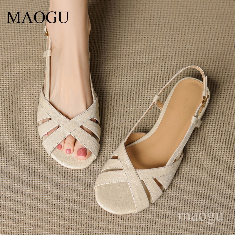 Women's Slingback Sandals Roun - Vintage Style Women Fashion ulasan dan harga