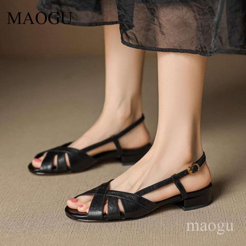 Women's Slingback Sandals Roun - Vintage Style Women Fashion ulasan dan harga