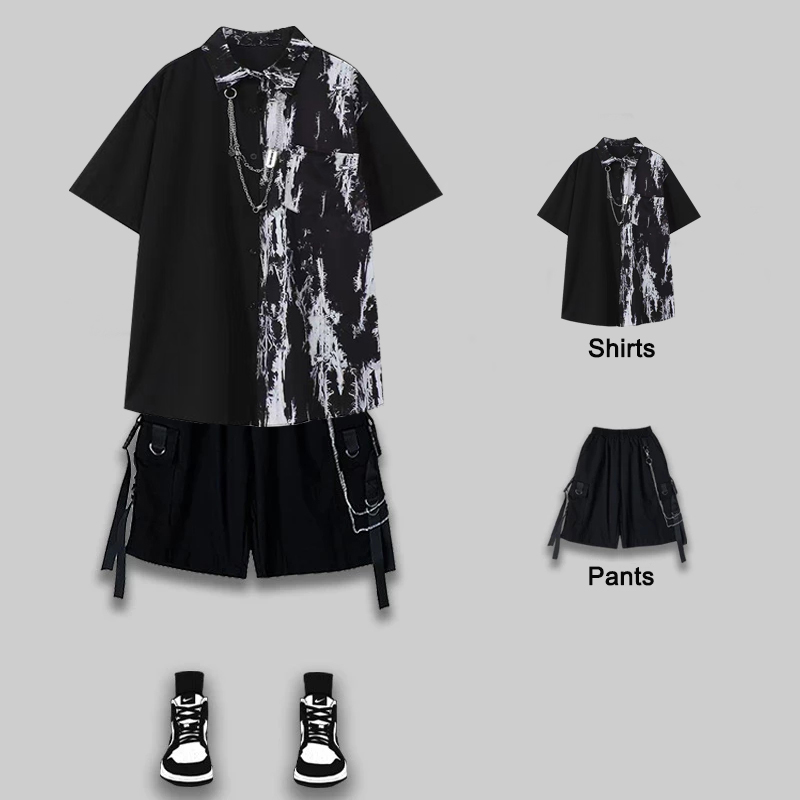 Arens Techwear Men's Summer Su - Tie Dye Shirt Vintage ulasan dan harga