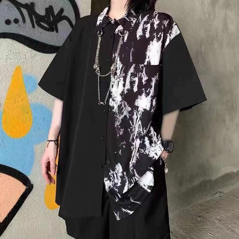 Arens Techwear Men's Summer Su - Tie Dye Shirt Vintage ulasan dan harga