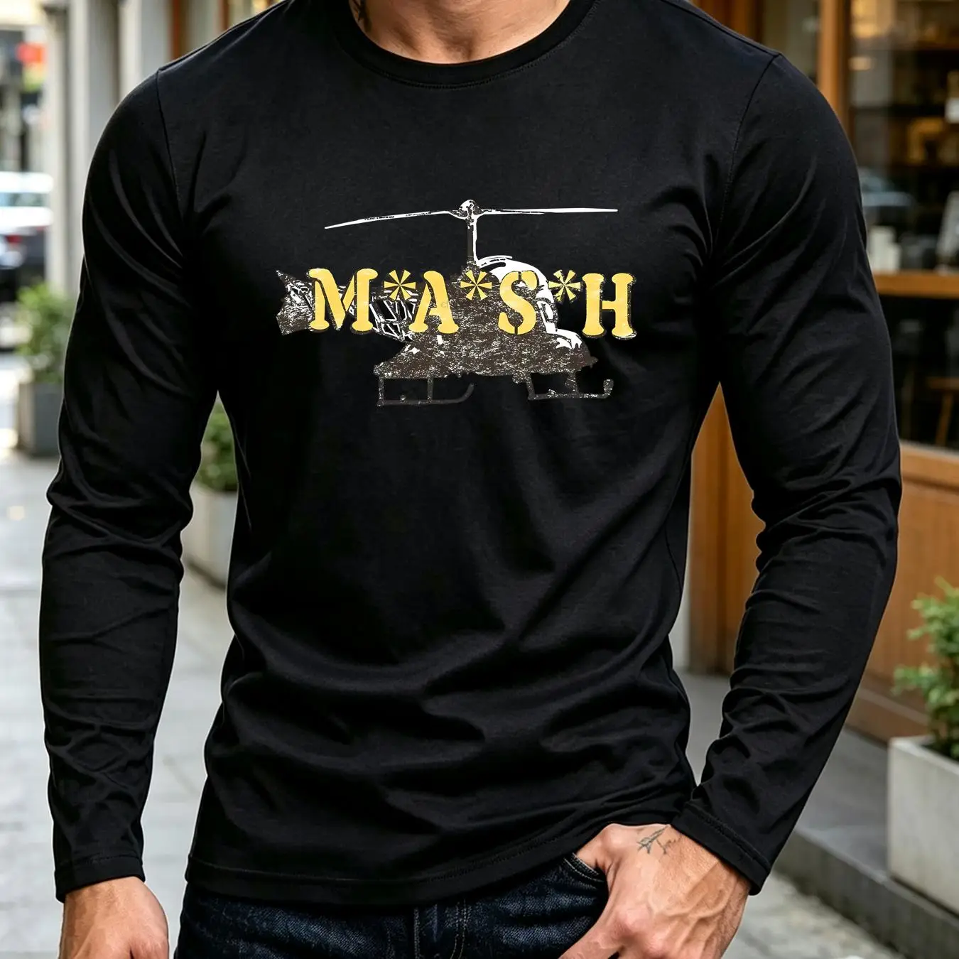 washed T Shirt Mash Chopper Me - Vintage Fashion Tv ulasan dan harga