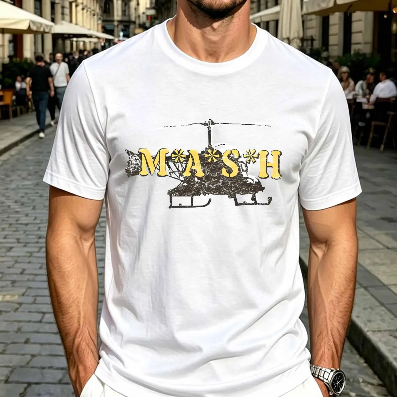 washed T Shirt Mash Chopper Me - Vintage Fashion Tv ulasan dan harga
