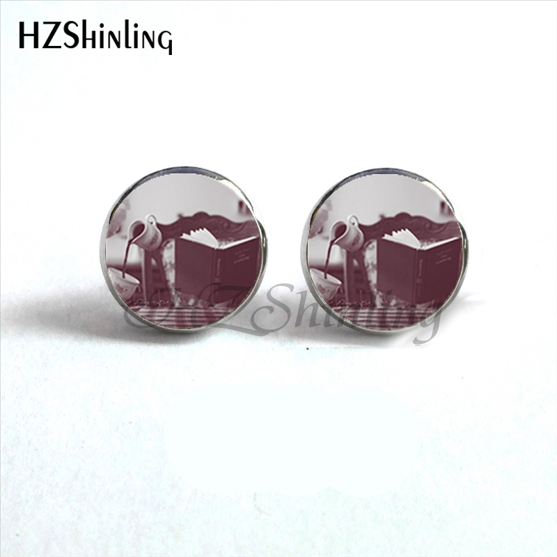 NES-00101  Library Book Earrin - Vintage Fashion Library ulasan dan harga