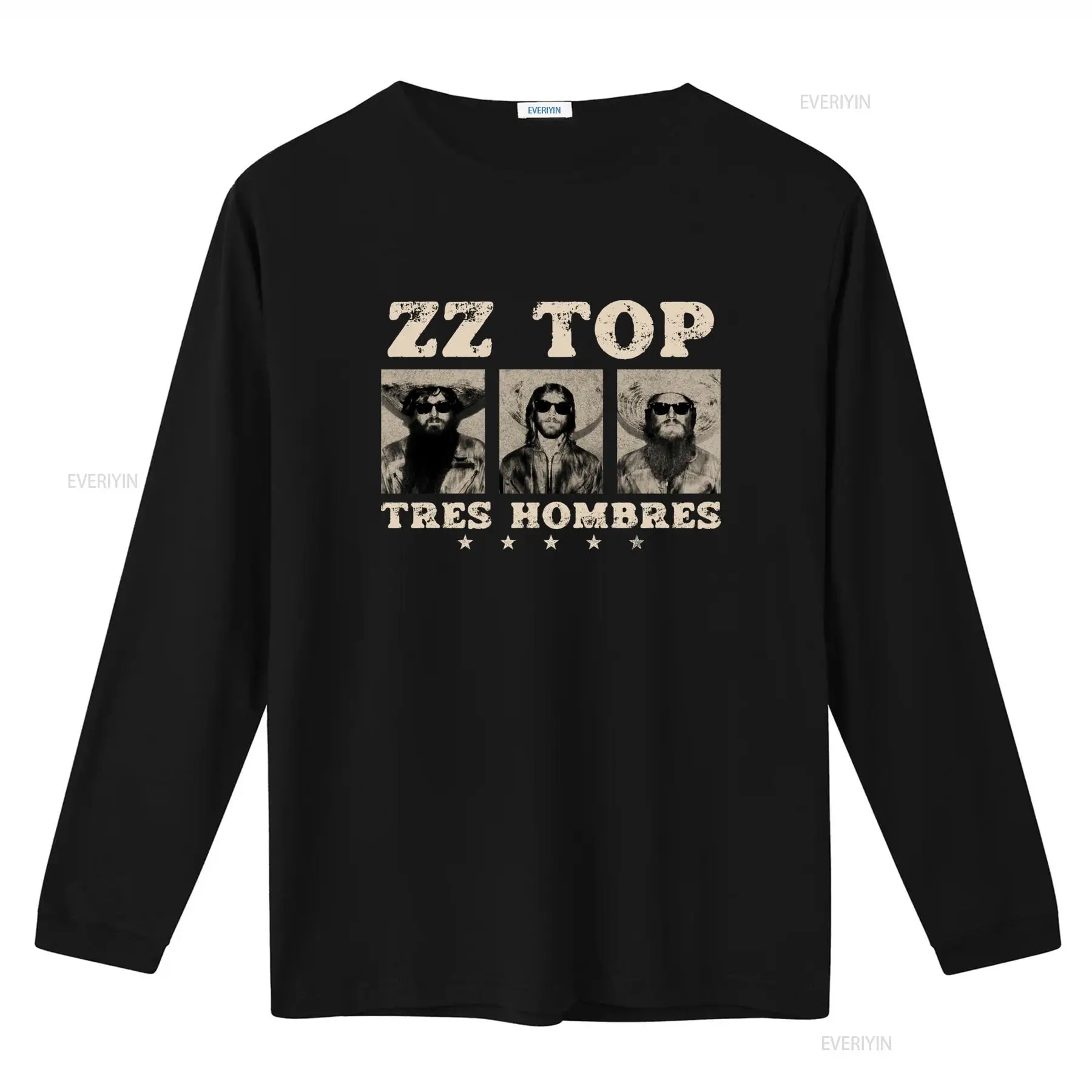 Tres Hombres ZZ Top Retro Rock - Vintage Fashion La ulasan dan harga