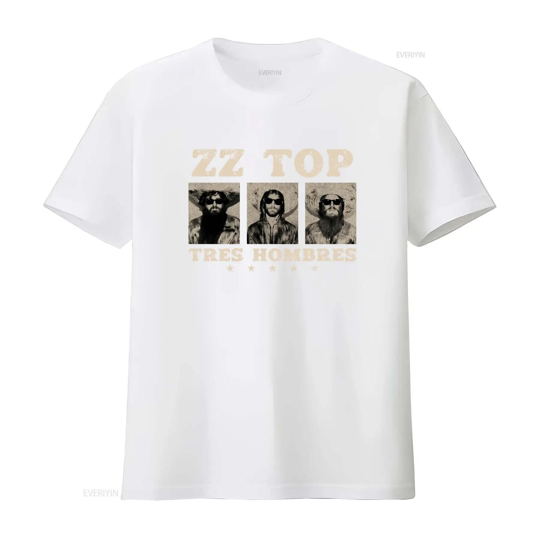 Tres Hombres ZZ Top Retro Rock - Vintage Fashion La ulasan dan harga