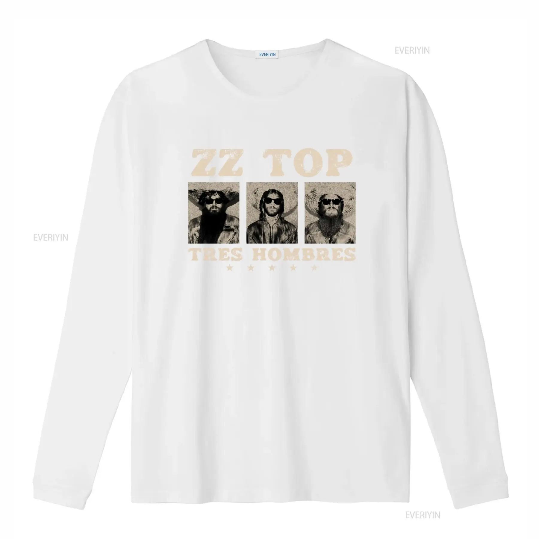 Tres Hombres ZZ Top Retro Rock - Vintage Fashion La ulasan dan harga