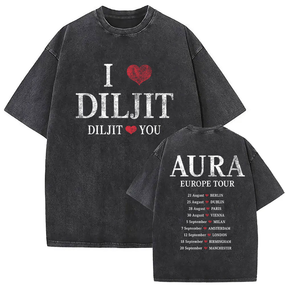 Vintage Washed Diljit Dosanjh  - Vintage Fashion World ulasan dan harga