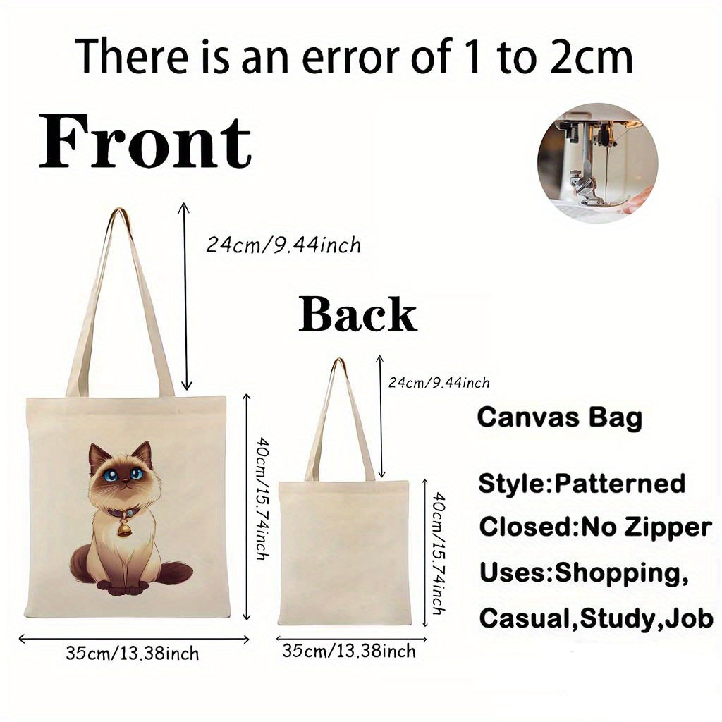 1pc Casual Fashion Tote Bag, C - Vintage Fashion Library ulasan dan harga