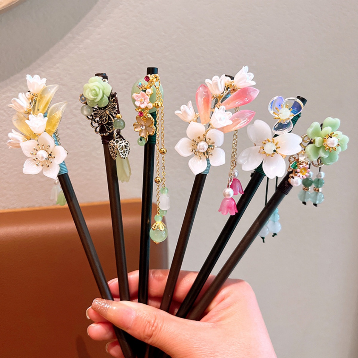 Exquisite Flower Tassel Wooden - Vintage Fashion In Chinese ulasan dan harga