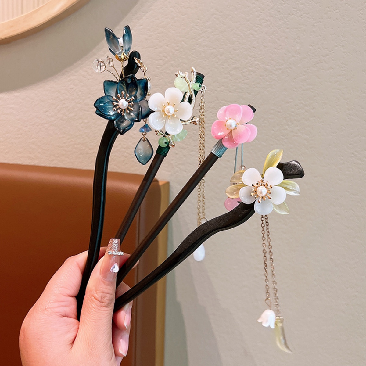 Exquisite Flower Tassel Wooden - Vintage Fashion In Chinese ulasan dan harga