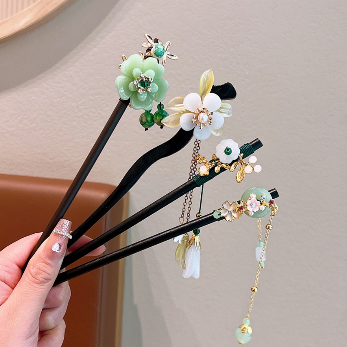 Exquisite Flower Tassel Wooden - Vintage Fashion In Chinese ulasan dan harga