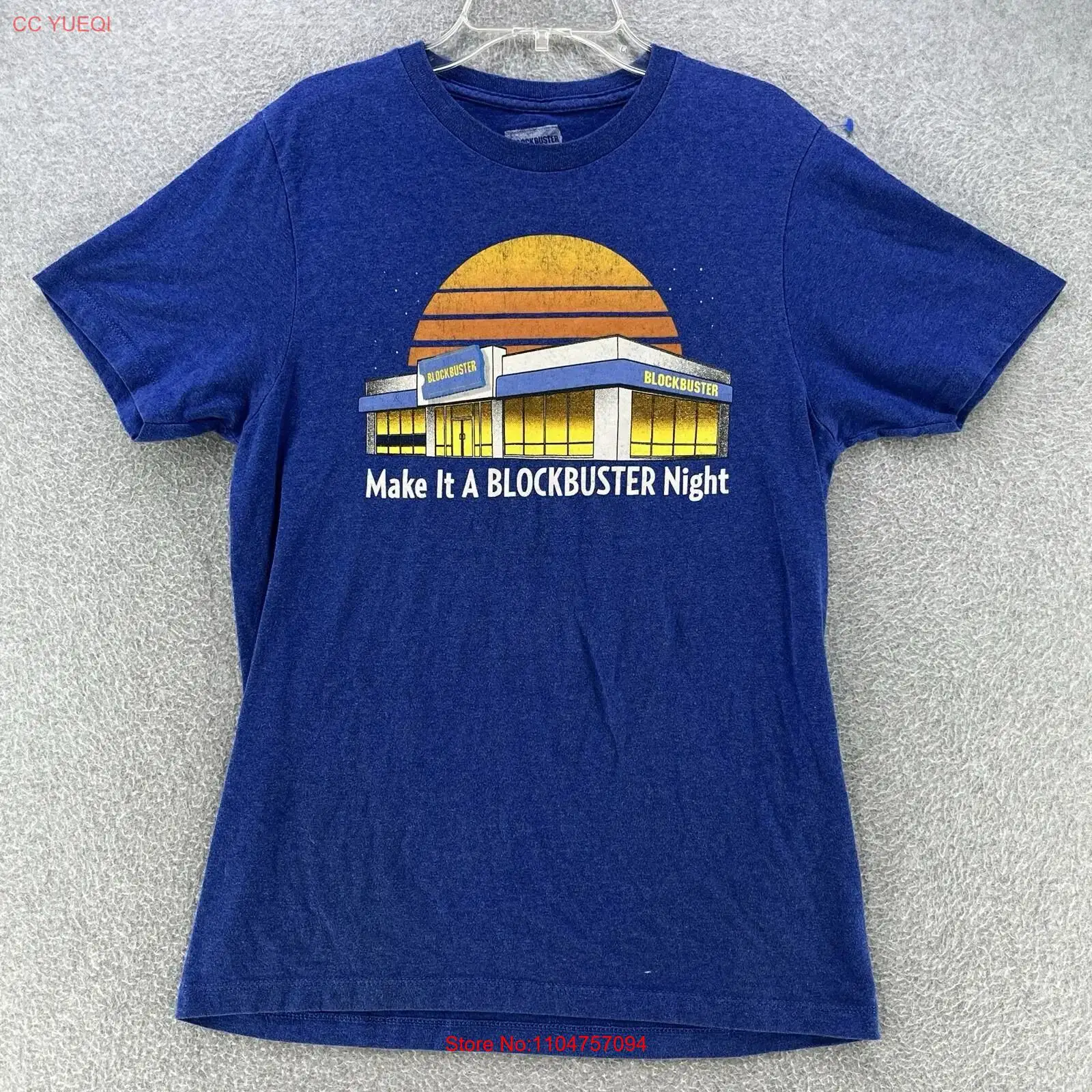 Blockbuster Mens T Shirt Small - Vintage Fashion Rental ulasan dan harga