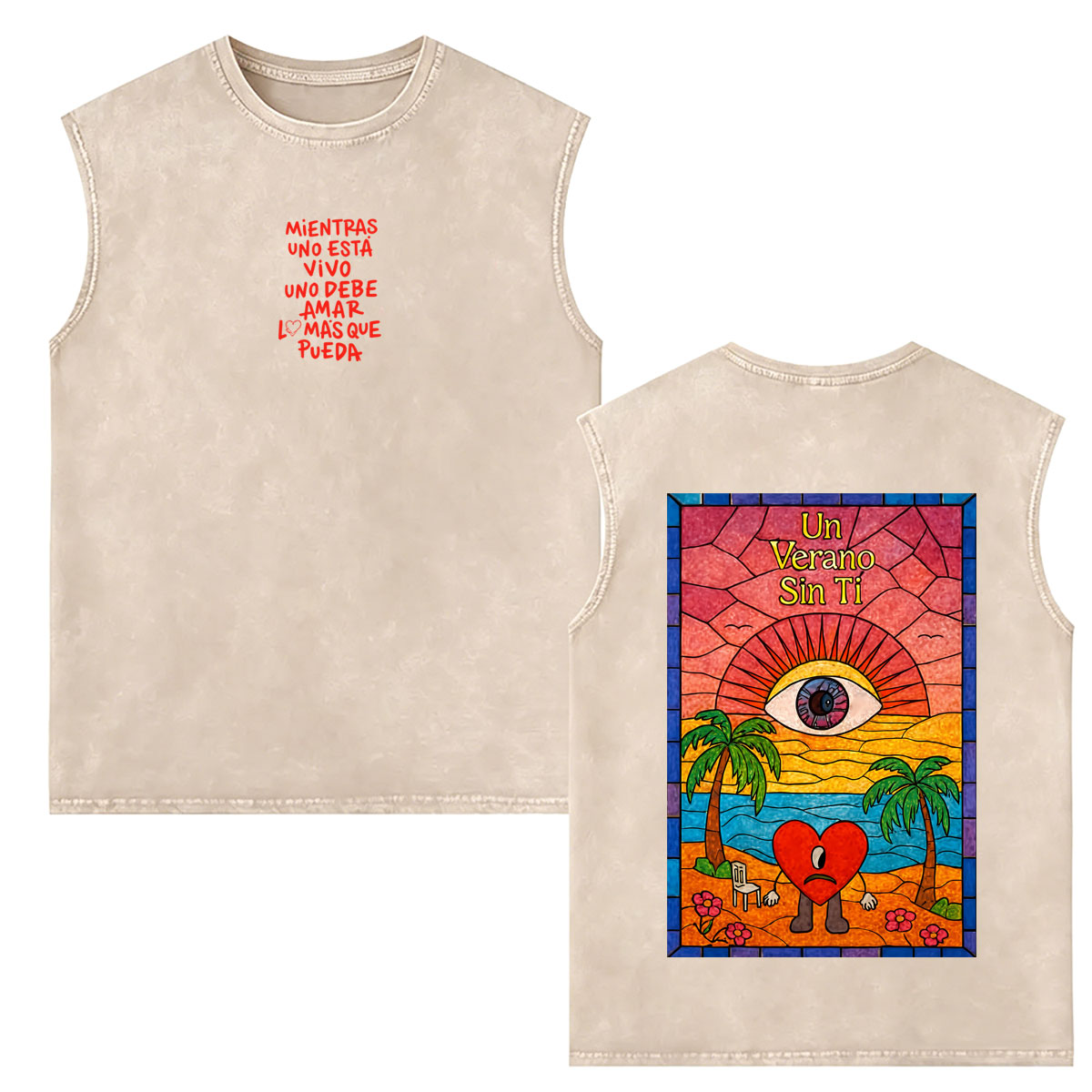Washed Vintage Rapper Bad Bunn - Vintage Fashion World ulasan dan harga